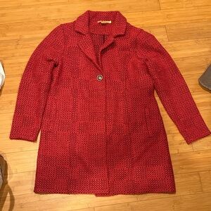 Elegant Red Trench Coat for Women